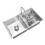 Modern Kitchen Sink, Double Bowl Stainless Steel 1