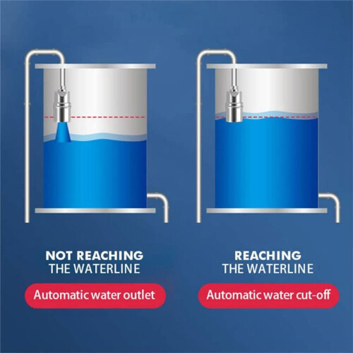 2Pcs Stainless Steel Fully Automatic Water Level Control Float Valve, Auto Shut Off  Float Valve, 1/2In Upper Water 2