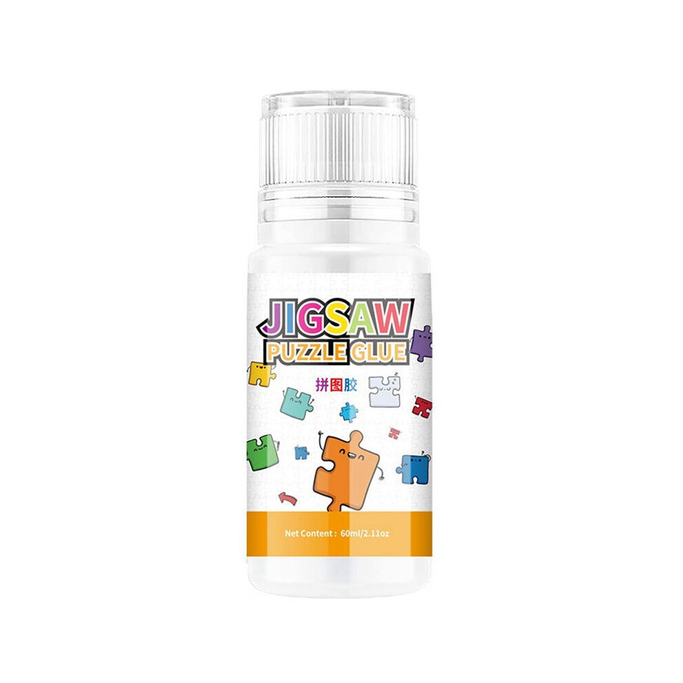 Jigsaw Puzzle Glue, 60Ml Jigsaw Glue With Sponge Non-Toxic And Quick Dry Puzzle Sealer 6131797853747