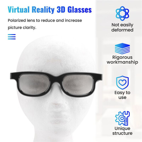 4Pcs Polarized Passive 3D Glasses for Cinema IMIX Screen 1