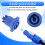 10PCS Powercon Connector 3 Pins 20A 250V Power Speaker Panel Socket Female for LED Screen Stage Lighting, 3