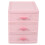 Plastic Drawer Designed 3 Compartment Jewelry Storage Box 3