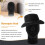 Polystyrene Black Foam Men Model Mannequin  Dummy Stand Shop Display Hat, 2 x BLACK 3