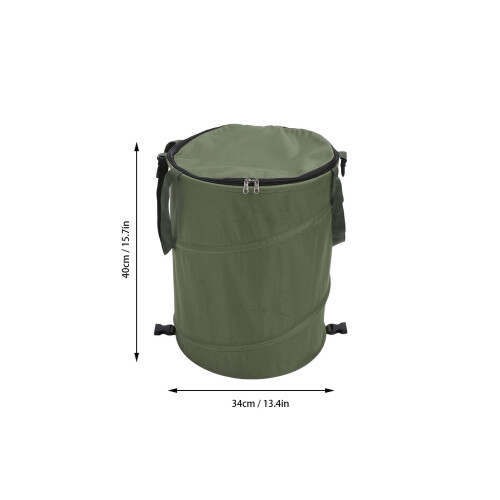 Conteneur utilitaire pliable vert OD, 37,8 L, 34  40 cm 1