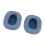 2 pezzi di cuscinetti per orecchie blu in memory foam per cuffie 16