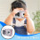 Digital Camera 16x  Dual Screen 72MP HD Camera with MP3 Player Function Auto Focus Camera for Kids Silver 10