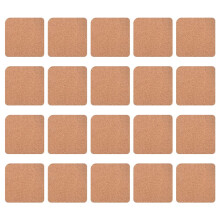 20 PCS Sublimation Coasters Blank Cork Backed Heat Transfer Coasters for DIY Painting Art Crafts, 3.9 X 3.9 Inches