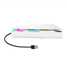 Für die Obere Lüfterbasis der PS5-Konsole, Spielkühler-Ständerhalterung mit Staubdichter RGB-Atmosphäre, Farbenfroher Beleuchtungs-LED (A)