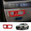 Car Headlight  Frame Trim Cover for   2024+ Car Interior Accessories Red 4