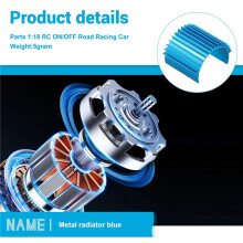 Aluminum Motor Heat Sink 2838 2845 2850 370 380 Brushless Motor Heatsink for 1/18 1:16On/Off Buggy-RC CAR