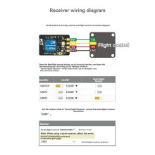 For GEPRC ELRS DUAL 2.4Ghz Diversity Receiver RX 25-1000Hz Built-in TCXO with Dual Antenna for FPV RC Drone