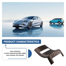 Car Rear Air Outlet Vent Panel Cover Trim Decor Protective Wood Grain Color for Seal / ATTO 4