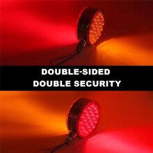 Round Base Fenders Lights,Led Double Sided Turn Signal Lights for Semi Truck Trailers, Tail Lights for Tractor Rvs