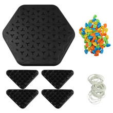 Chain Triangle Chess Game Triggle Rubber Band Game Educational Interactive Game Battle Set for Family Party Gifts