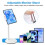 Support de Moniteur Réglable, Support de Tablette Portable Jusqu'à 25 Cm, Support de Tablette Debout, Support de Bureau, Blanc 6