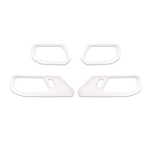 Car Inner Door Handle Scratch Protector Cover Frame Trim for Bronco 2021-2024 Interior Accessories White