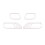Car Inner Door Handle Scratch Protector Cover Frame Trim for  Bronco 2021-2024 Interior Accessories White 1