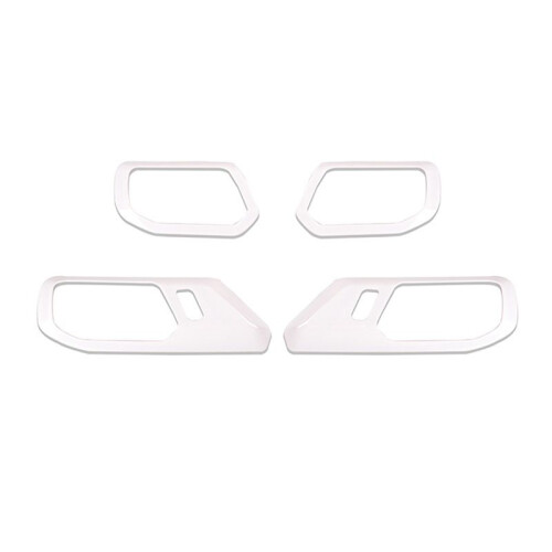 Car Inner Door Handle Scratch Protector Cover Frame Trim for  Bronco 2021-2024 Interior Accessories White