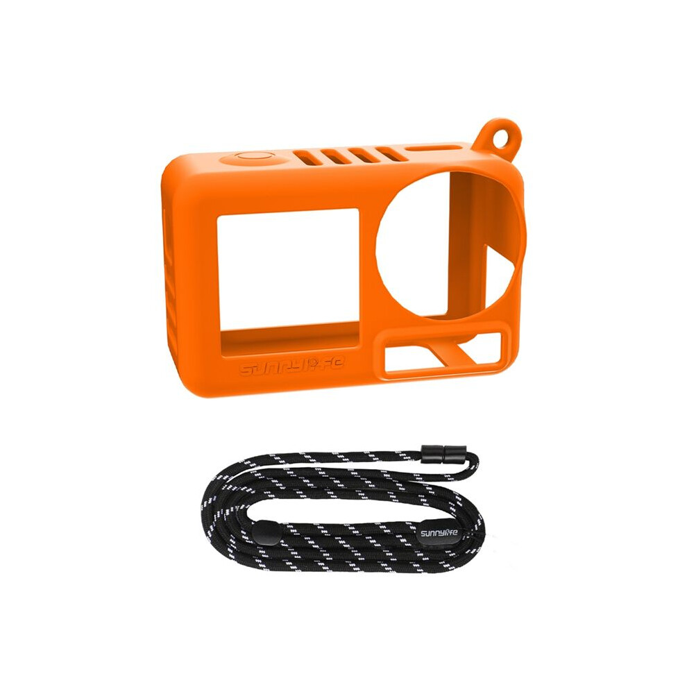 Silicone Protective Case For Osmo Action 5 Pro Scratch-Resistant Anti-Collision Camera Protector Orange 4712939961999