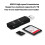 2 in 1 USB 3.0  TF Card Reader High Speed Data Transmission  to 5Gbps Compatibility Multiple for PC Laptops Camera A 1