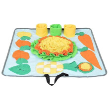 Tapis de Reniflement Interactif Tapis de Friandises Portable pour Chien Tapis Reniflement pour Chien Jouet de Puzzle Interactif pour Chien Tapis