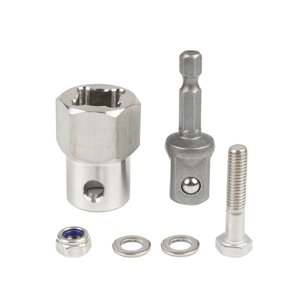 Cordless Drill Adapter Drill Bit Adapter With 1/2 Inch Socket Bit For Trailer Jack Crank Handle 6033640789398