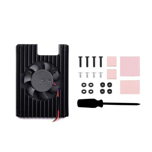 For Raspberry Pi CM5 Heatsink Fan - for Compute Module 5 IO & PoE Board, Enhanced Cooling