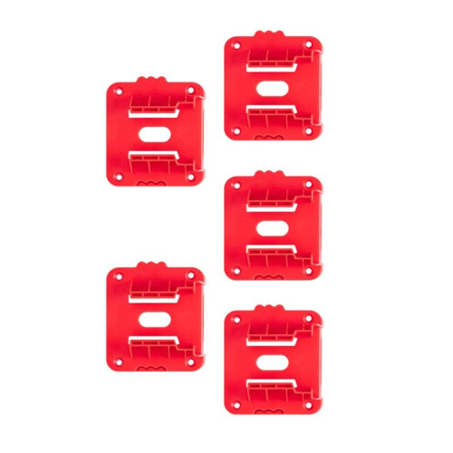 5PCS for  M18 Battery Holder, 18V Lithium Battery Wall Mount Dock, Secure & Organized Battery Storage Solution