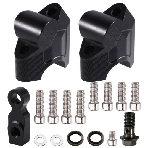 Motorcycle Accessories Handlebar Riser Drag Handle Bar Clamp Extend Adapter for  800MT 700MT 450MT Black