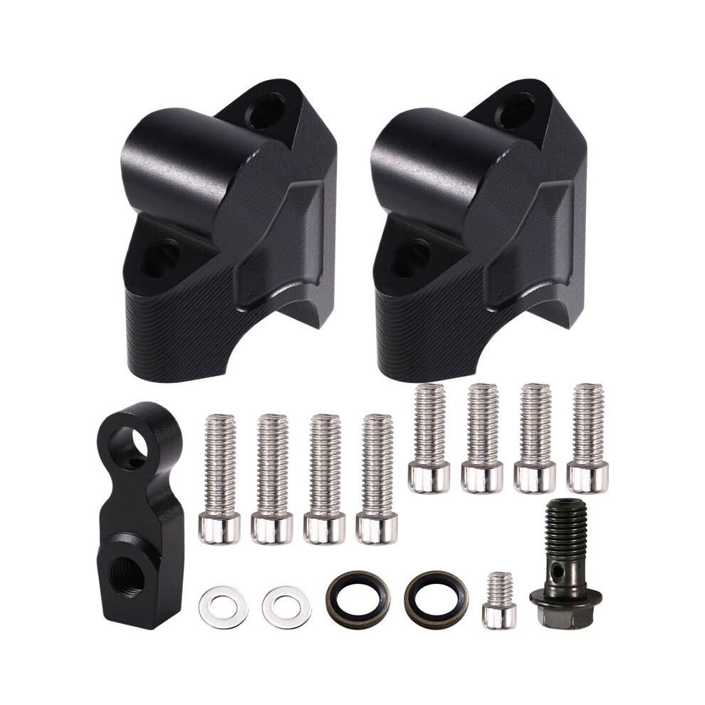 Motorcycle Accessories Handlebar Riser Drag Handle Bar Clamp Extend Adapter For 800Mt 700Mt 450Mt Black 6033793832262