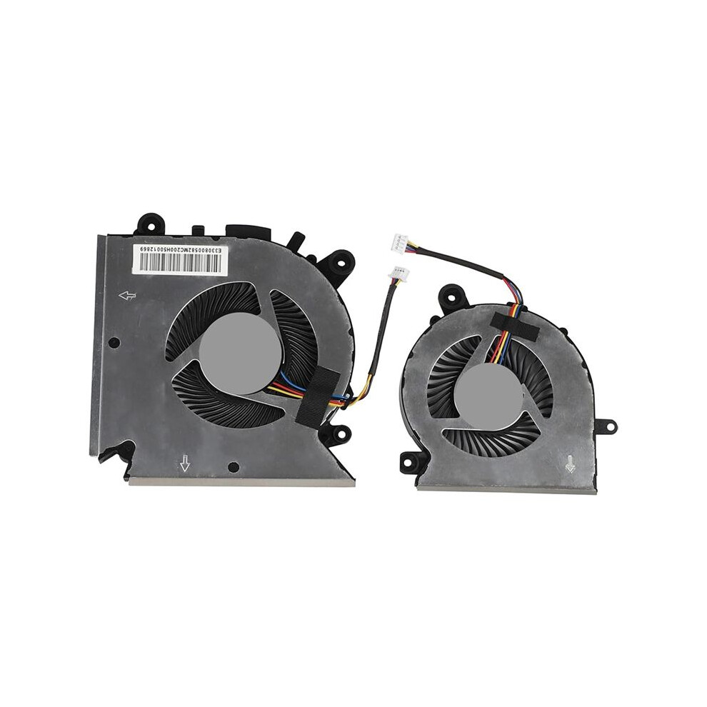 Cpu+Gpu Cooling Fan Replacement For Msi Gf65 Gf65 Thin Pabd08008sh N413, Paad06015sl N433 Dual Fans Black 4713951315913