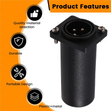 Adattatore per Telaio Passante XLR 3 Pin Maschio A RJ45 Femmina per Montaggio A Pannello Serie D per Controller DMX-con DMX512