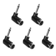 5-Pack 3-Pins Draadloze Microfoonsysteemconverterkop 6,35 mm Vrouwelijke Converter Elektrische Gitaarsysteemconverterstekker