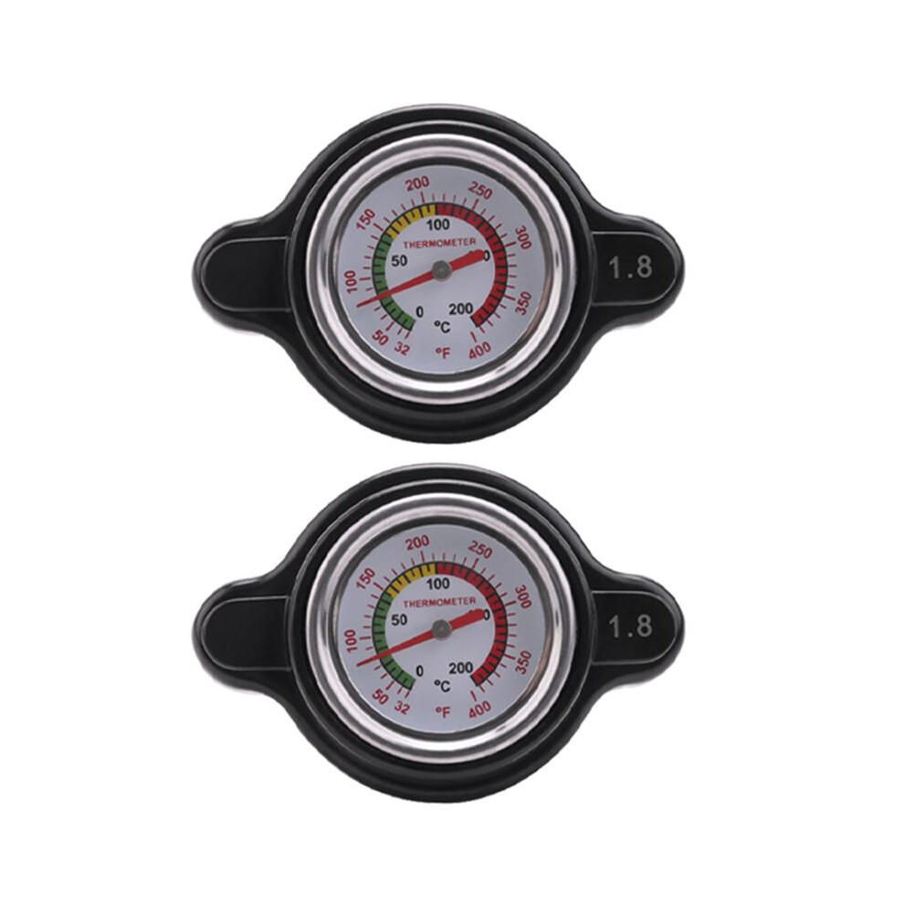 High Pressure Radiator Cap With Temperature Gauge, 1.8 Bar Radiator Cap 25.6Psi For , 4713422007743