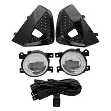 1Set Car Front Bumper LED Fog Light W/ Bulb Wiring Kits for Murano 2019-2024 Driving Fog Lamp Cover Bezel