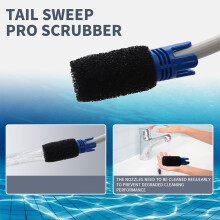 Tail Sweep Pro Ze Skrobakiem, Części Zamienne do Odkurzacza Basenowego Pasujące do Odkurzaczy Basenowych dla  3900 Sport, 380, 360, 280, 180