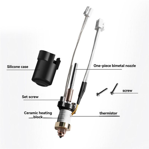 For  3 V3 Hotend Integrated Kit Ceramic Heating Thermistor Nozzle for  3 V3  Upgrade Kit 2