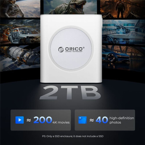 ORICO M.2 2230 Mobile Hard Drive Enclosure M.2 NVMe Solid State External Hard Drive Enclosure 1