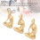 3er-Set goldfarbene Mädchenstatuen 7x11 cm / 7x10,5 cm 5