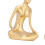 3er-Set goldfarbene Mädchenstatuen 7x11 cm / 7x10,5 cm 9