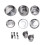 Camping Cookware Set,Stainless Steel Camping Pot, Portable Outdoor Tableware Set, Foldable and Stackable Pot Set 1