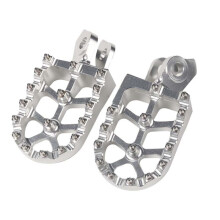 Footrest Footpeg Foot Pegs Rests Pedal for Tenere XT 660 Z R 660Z 660R XT660 XT660Z XT660R Accessories(Silver)