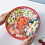 Flower Shaped Round Snack Fruit Tray Divided Snack Dried Fruit Container 5-Compartment Nuts and Candy Vegetable Tray 9