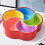 Flower Shaped Round Snack Fruit Tray Divided Snack Dried Fruit Container 5-Compartment Nuts and Candy Vegetable Tray 2
