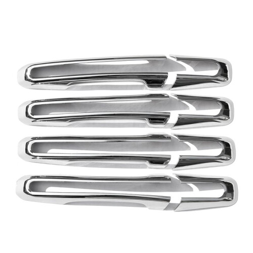 Outer Handle Decorative Frame Car Door Outer Handle Protective Decorative Frame for   Silver