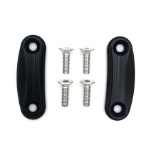 Motorcycle Block OFF Plate Mirror Chassis Code Cap Base for ZX10R 2016-2023 ZX6R 2019-2023 Accessories (Black)
