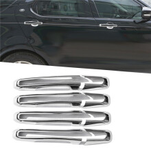 Outer Handle Decorative Frame Car Door Outer Handle Protective Decorative Frame for   Silver
