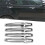 Outer Handle Decorative Frame Car Door Outer Handle Protective Decorative Frame for   Silver 1