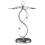 Iron Countertop Wine Glass Holder with Scrollwork Design, Freestanding Tabletop Stemware Storage Rack with 6 Hooks 1