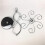 Iron Countertop Wine Glass Holder with Scrollwork Design, Freestanding Tabletop Stemware Storage Rack with 6 Hooks 3